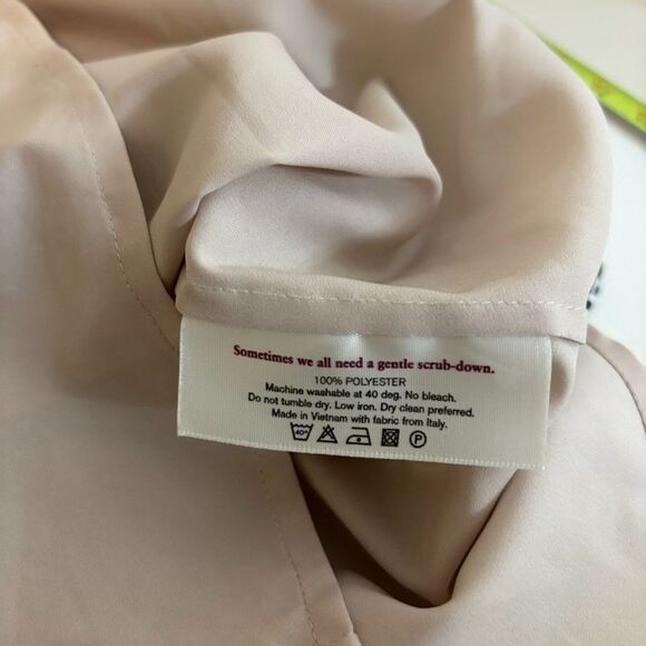 MM Lafleur Blouse Women's XS Printed Lined Short Sleeve Career Shirt Top - Picture 9 of 10